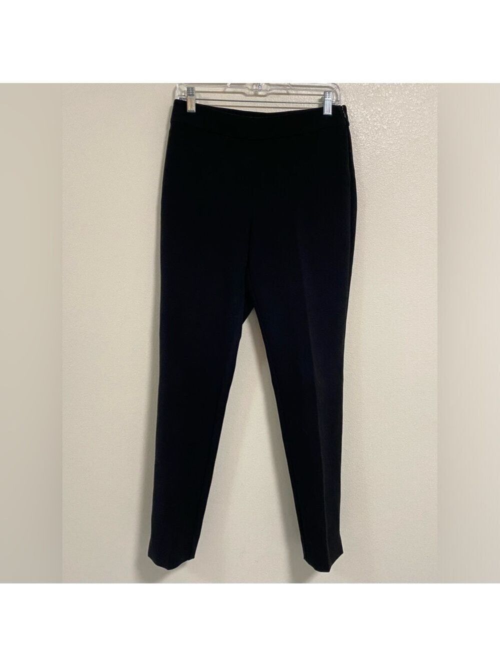 St. John Emma Side Zip Work Pants Trousers Black Size 4